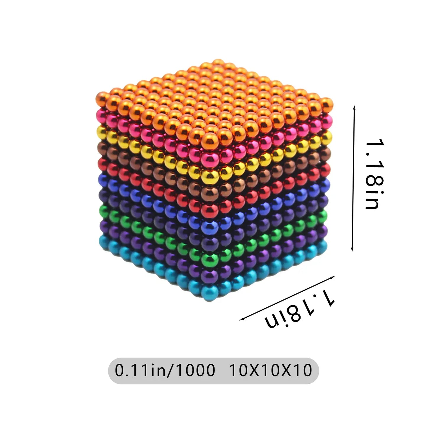 Adult Stress Relief Toy – 3D Building Balls for Creativity, Focus & Relaxing Fun 3mm,1000pcs