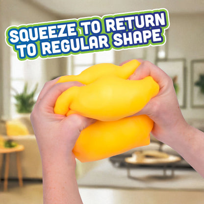 2-Pack Cheese Stress Balls – Squishy Fidget Toys for Kids & Adults, Fun Novelty & Gag Gift