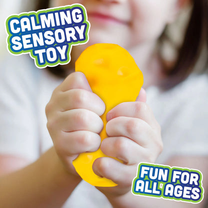 2-Pack Cheese Stress Balls – Squishy Fidget Toys for Kids & Adults, Fun Novelty & Gag Gift