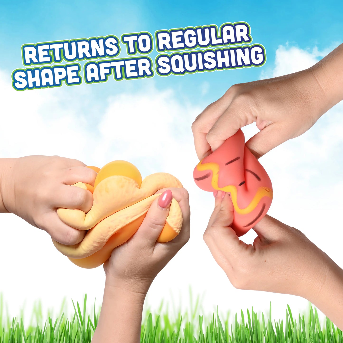 Jumbo Hot Dog Squish, 5.5 Inch Removable Bun, Food Fidget Toy Funny Sensory Stress Ball for Kids and Teens